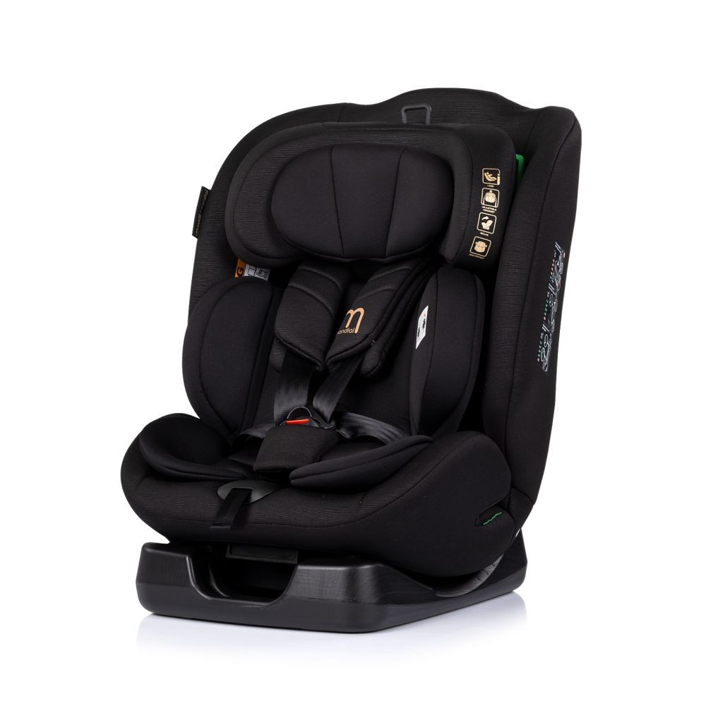 Silla de Auto Convertible MONDIAL i-Size 40-150 cm para Niños de Nacimiento a 12 Años con Arnés de 5 Puntos y Reposacabezas Ajustable