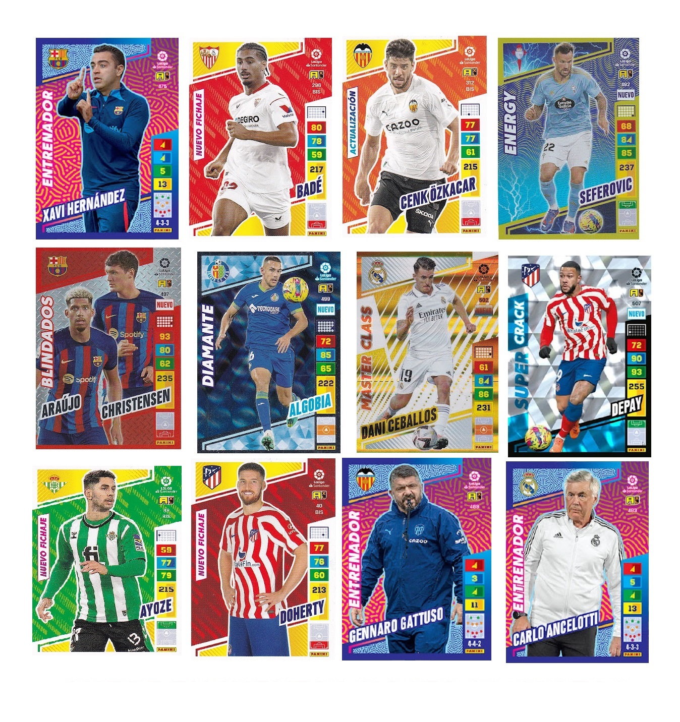 Panini - Ecoblister Adrenalyn Liga Santander 22-23 con 8 Sobres (Varios  modelos) ㅤ, Pegatinas