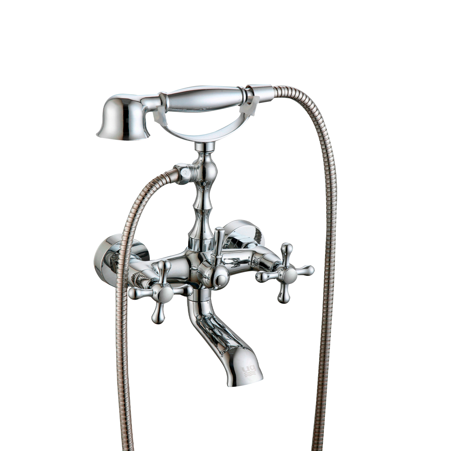 DP GRIFERÍA Grifo Monoblock Bañera Serie Clásica - Incluye Equipo Ducha, 2 Acabados