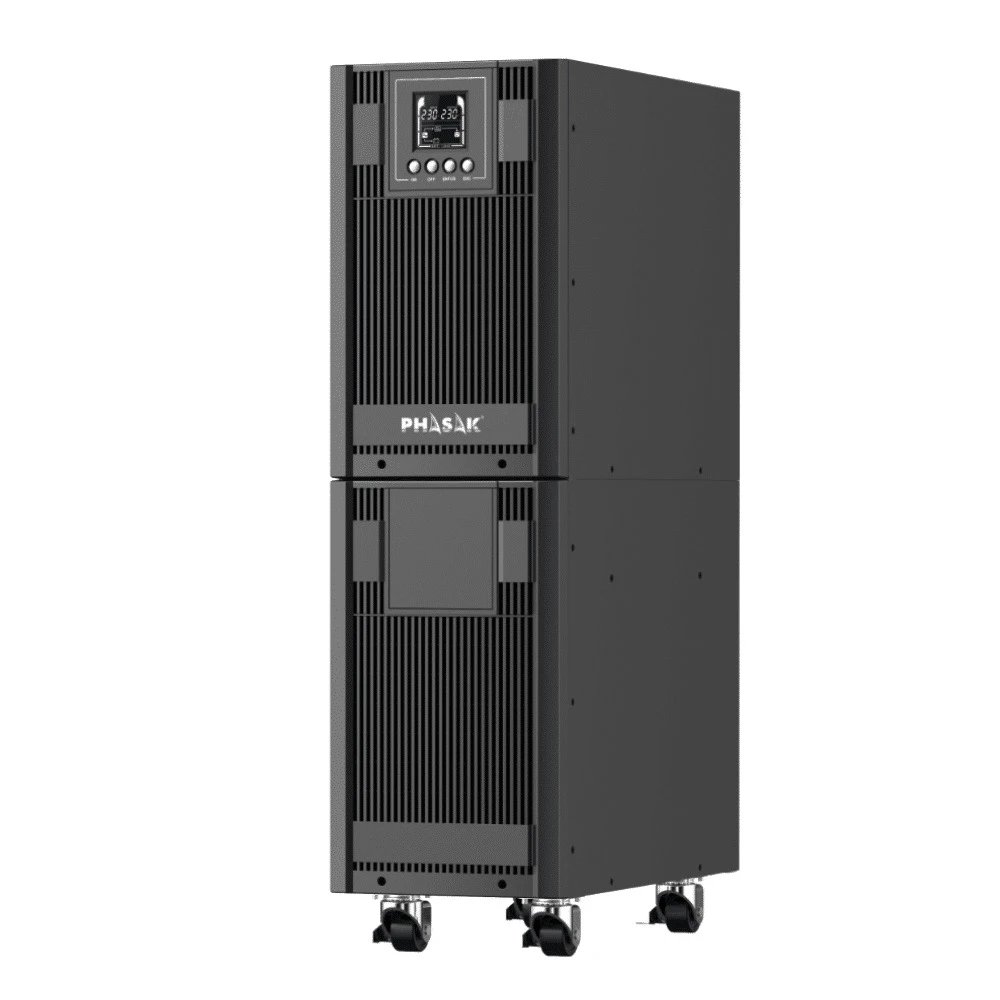Phasak - SAI UPS online de doble conversión PH 8060 6000 VA 5400 W para servidores y CPD con baterías AGM integradas y conmutación cero