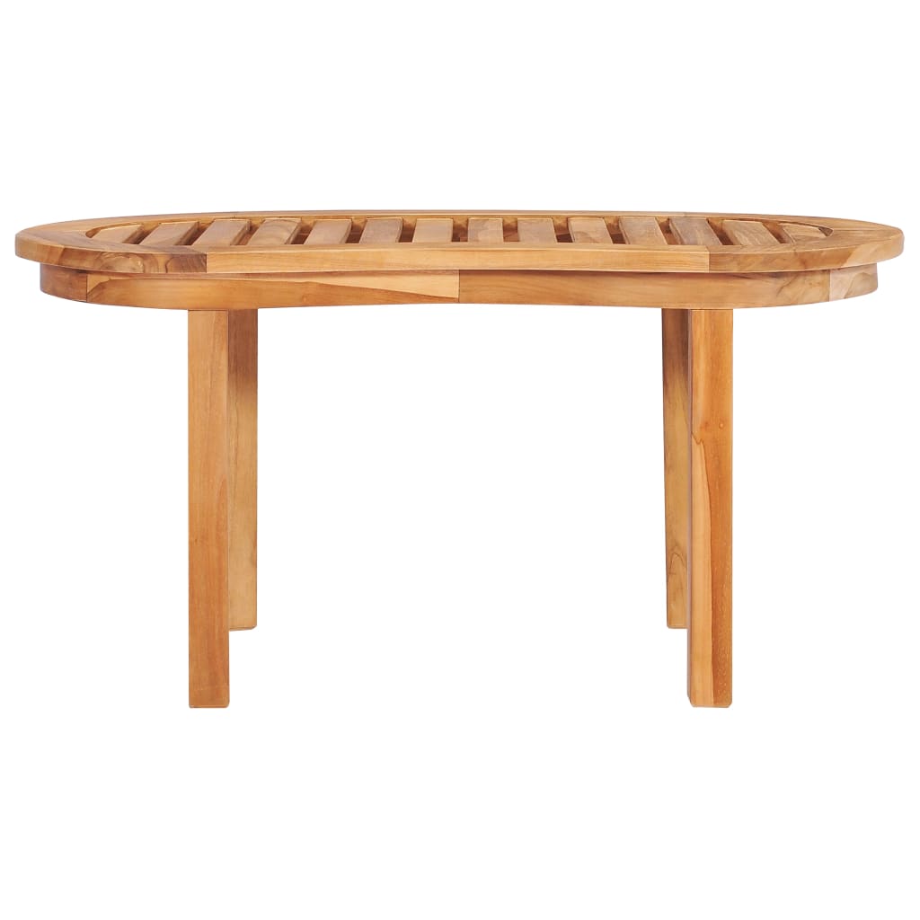 vidaXL Mesa de centro de madera maciza de teca 90x50x45 cm Mesita de Salón o Comedor o Auxiliar Mesa de Café Meuble Salón