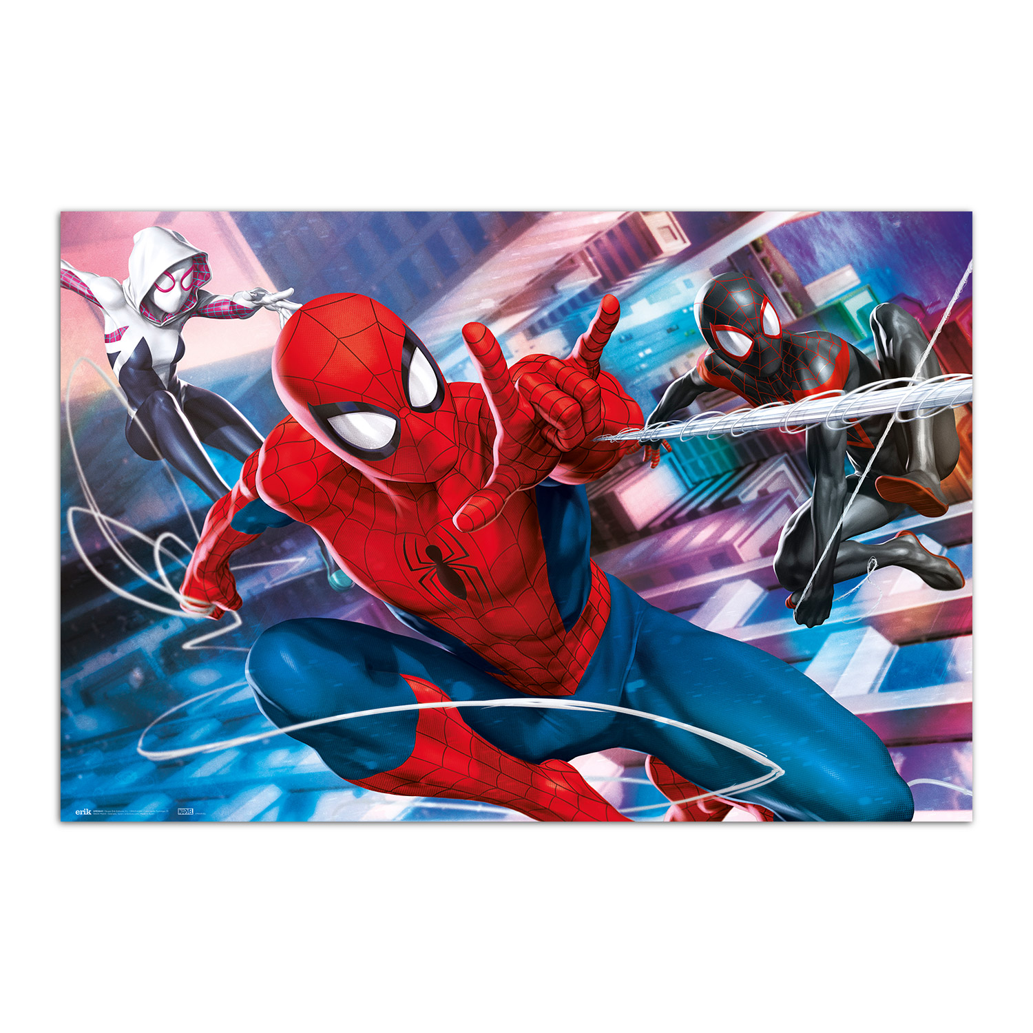 Poster marvel spiderman peter, miles & gwen