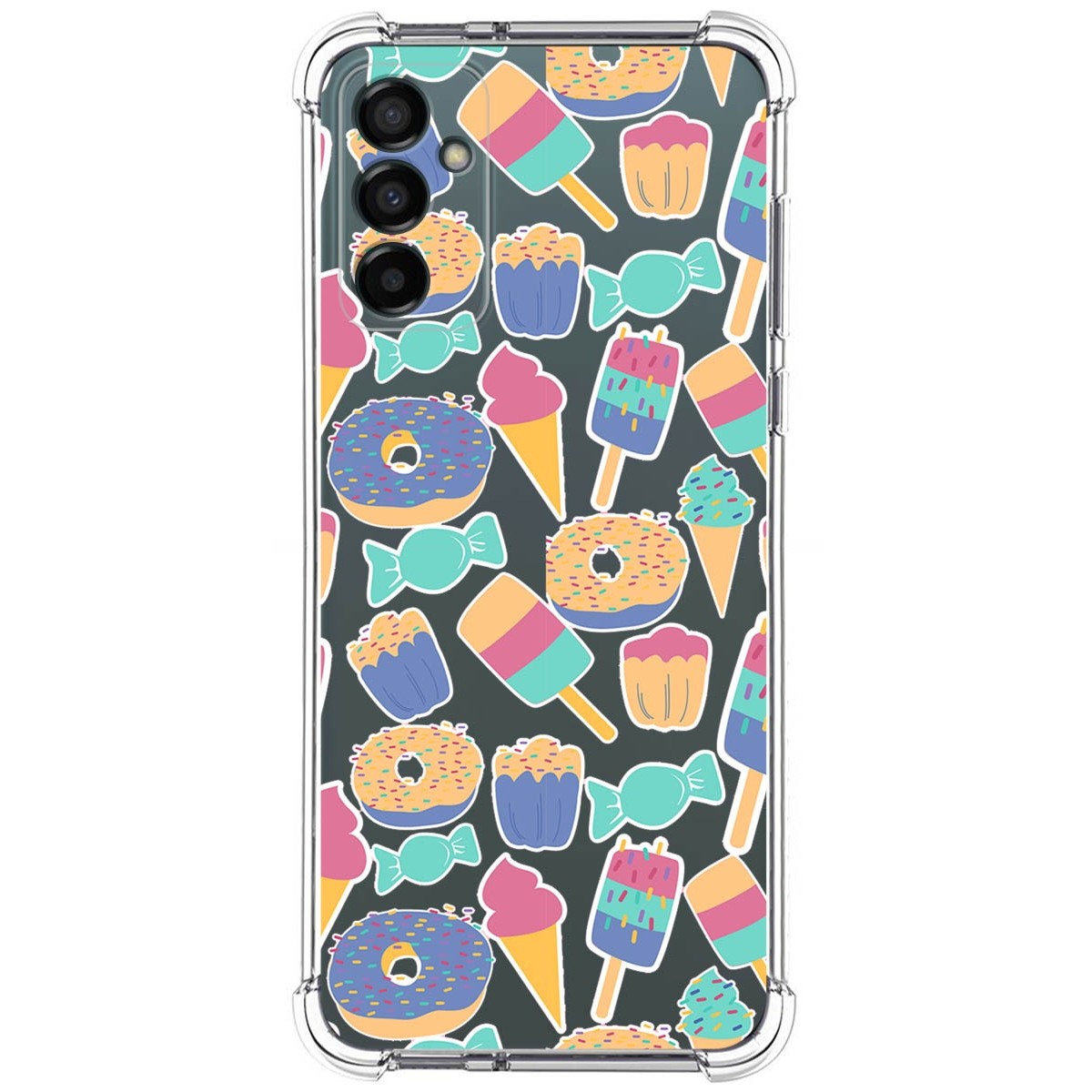 Funda Silicona Antigolpes para Samsung Galaxy M23 5G diseño Dulces 02 Dibujos