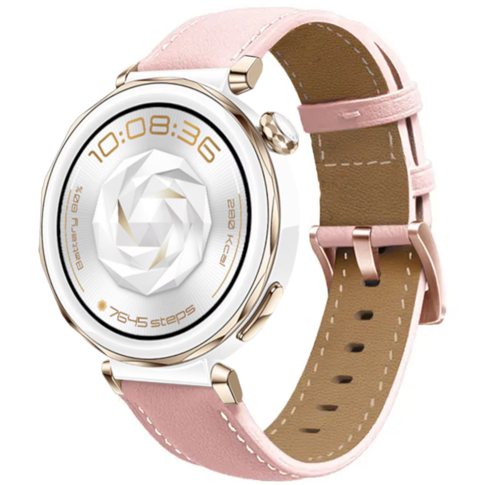 Correa de Piel para Garmin Venu 3S / Hua Watch GT 5 Pro - 42mm / Watch GT 5 - 41mm / Watch GT 4 - 41mm , Pulsera diseño Fina Ancho 18mm