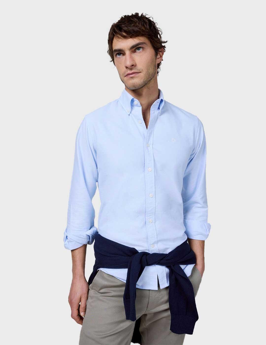 El Ganso Oxford camisa azul para hombre