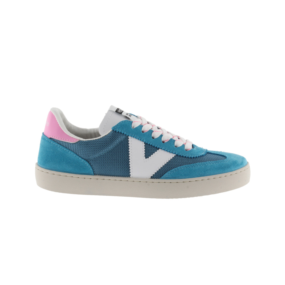 Victoria Berlín Ciclista Zapatillas de rejilla con piezas flúor y de serraje al tono 1126211