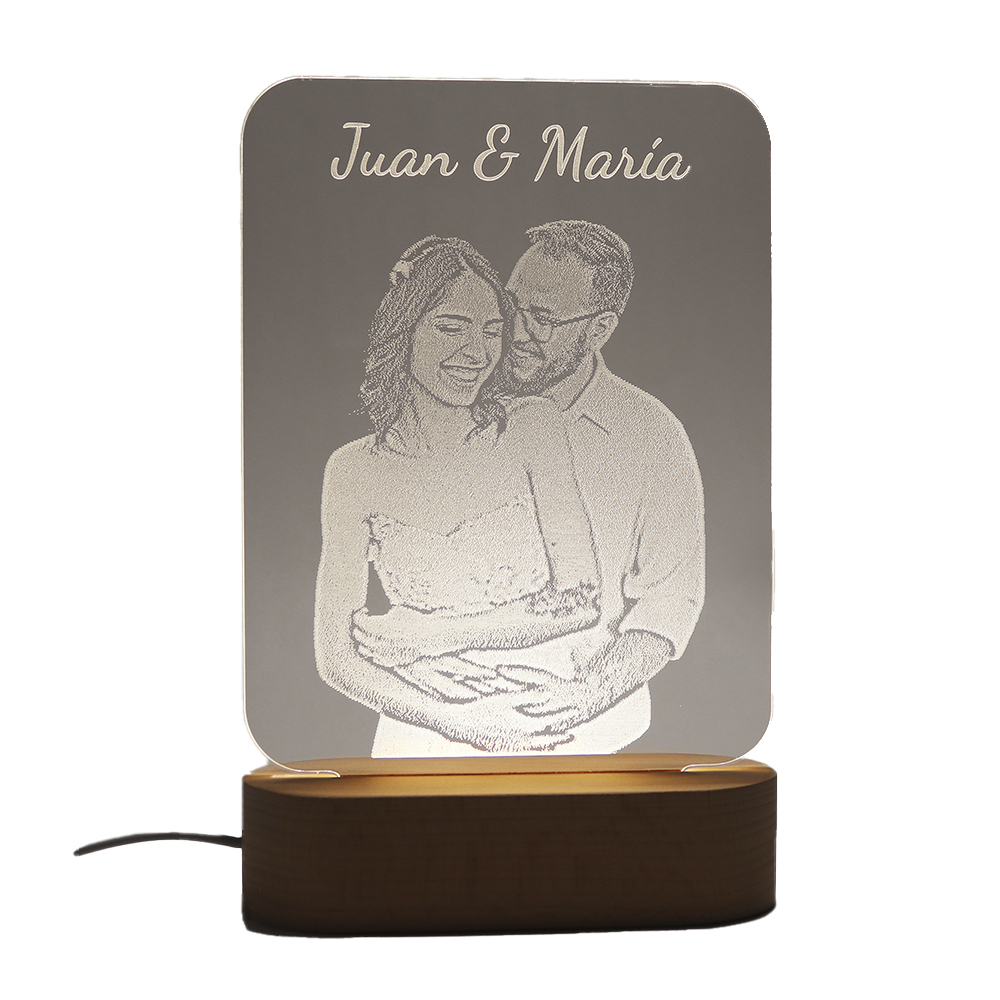 San Valentin Regalos - Lampara Personalizada para hombre y Mujer - Regalos  Originales para Bodas Aniversarios - Lamparas de Mesita de Noche Led Mama  Amor Parejas Cumpleaños Foto (AMOR INFINITO) : 