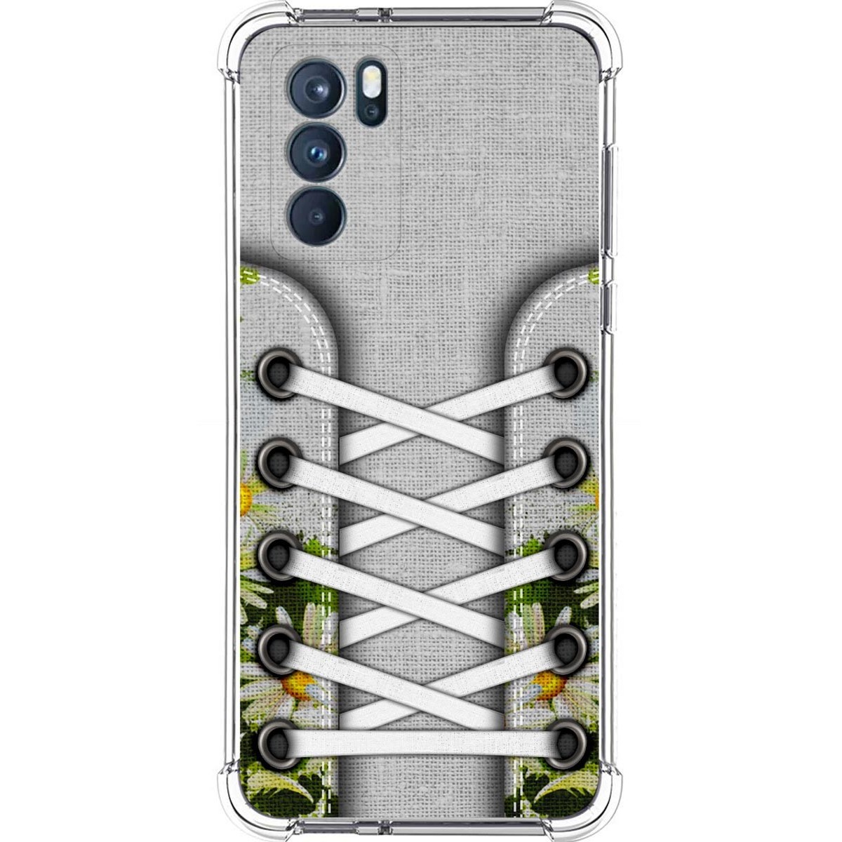 Funda Silicona Antigolpes para Oppo Reno 6 Pro 5G diseño Zapatillas 08 Dibujos