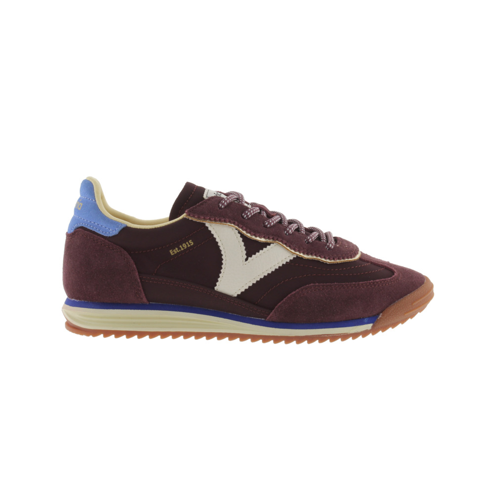 Victoria Saturno Zapatillas de nylon con piezas de color y serraje y suela en sierra 1158101