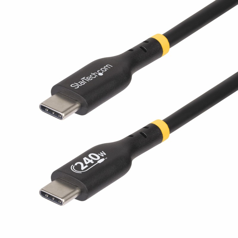 StarTech.com - Cable de Carga USB-C de 2m - Cable USB Tipo C - Certificación USB-IF - PD de 240W EPR - Cable USB 2.0 USB-C de Ca USB2EPR2M