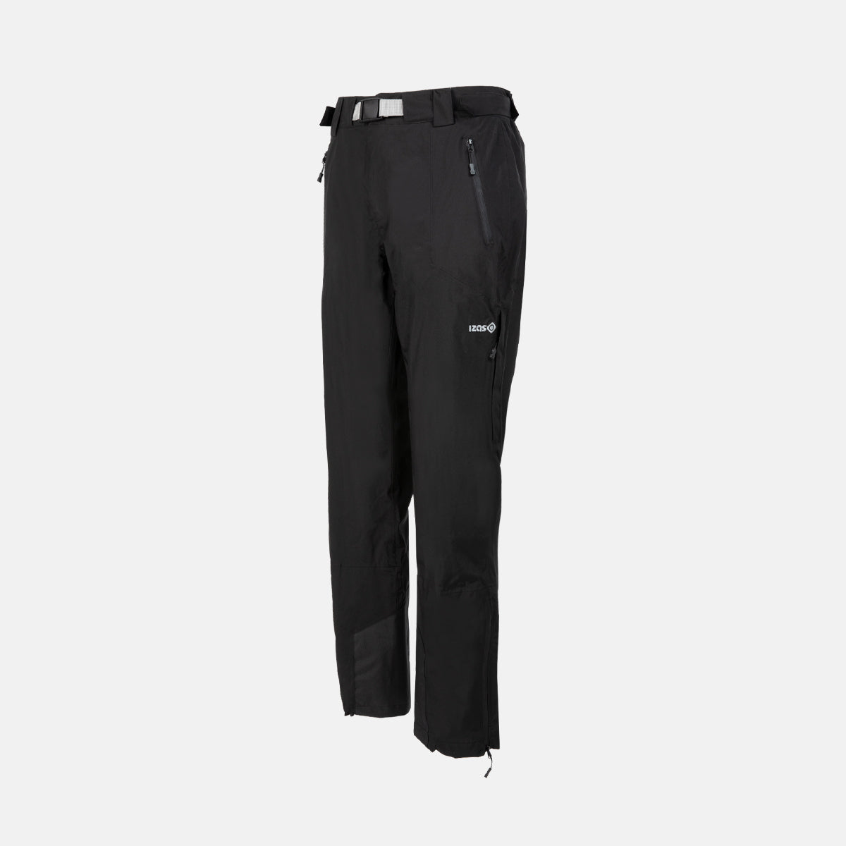 Izas - Pantalón de Esquí para Hombre - Pantalón Impermeable y Transpirable - Elástico y con Cinturilla Ajustable con Goma y Velcro - Ventilaciones Laterales con Cremallera y Malla - Zain Negro - 2XL