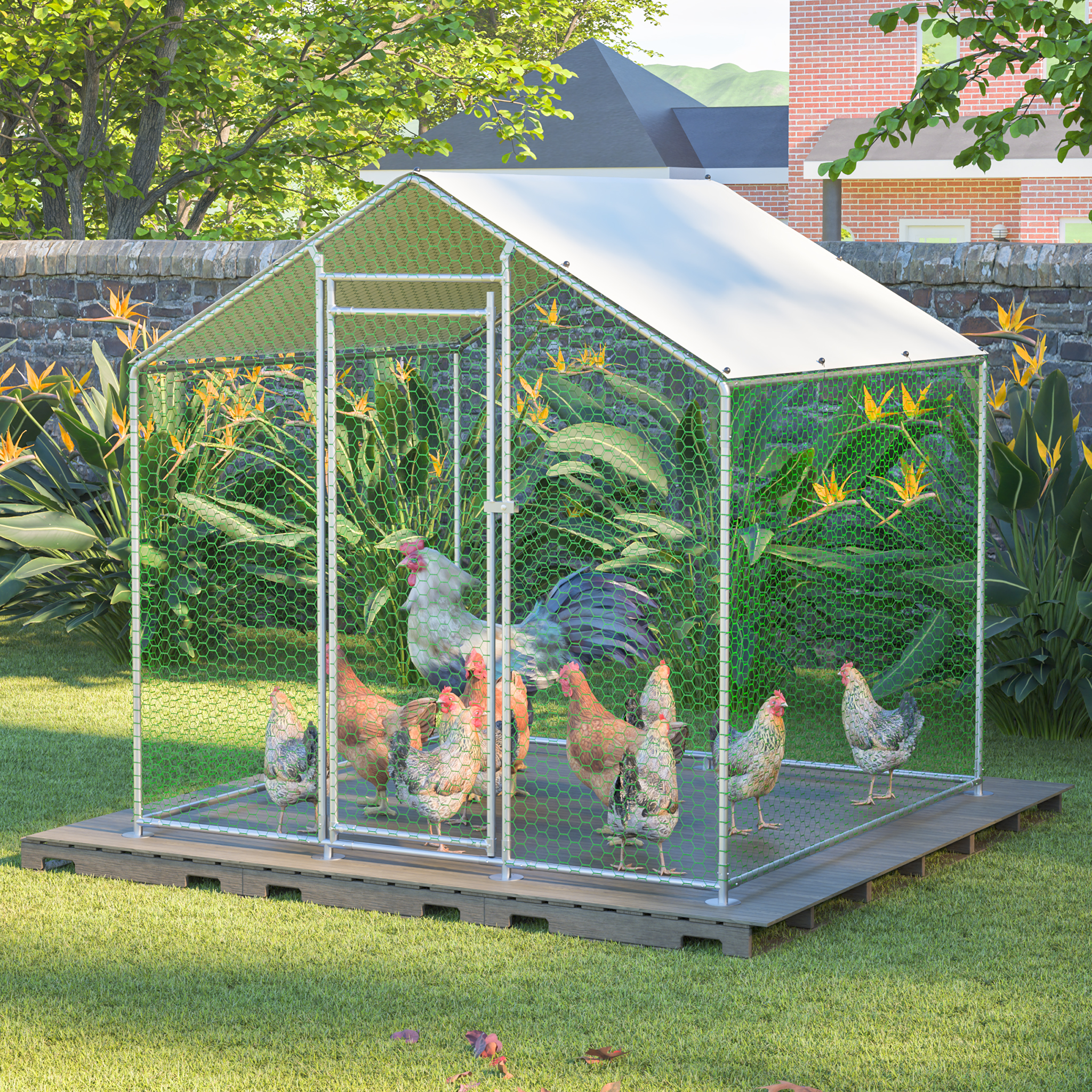 Enclos volaille 2x2x2m