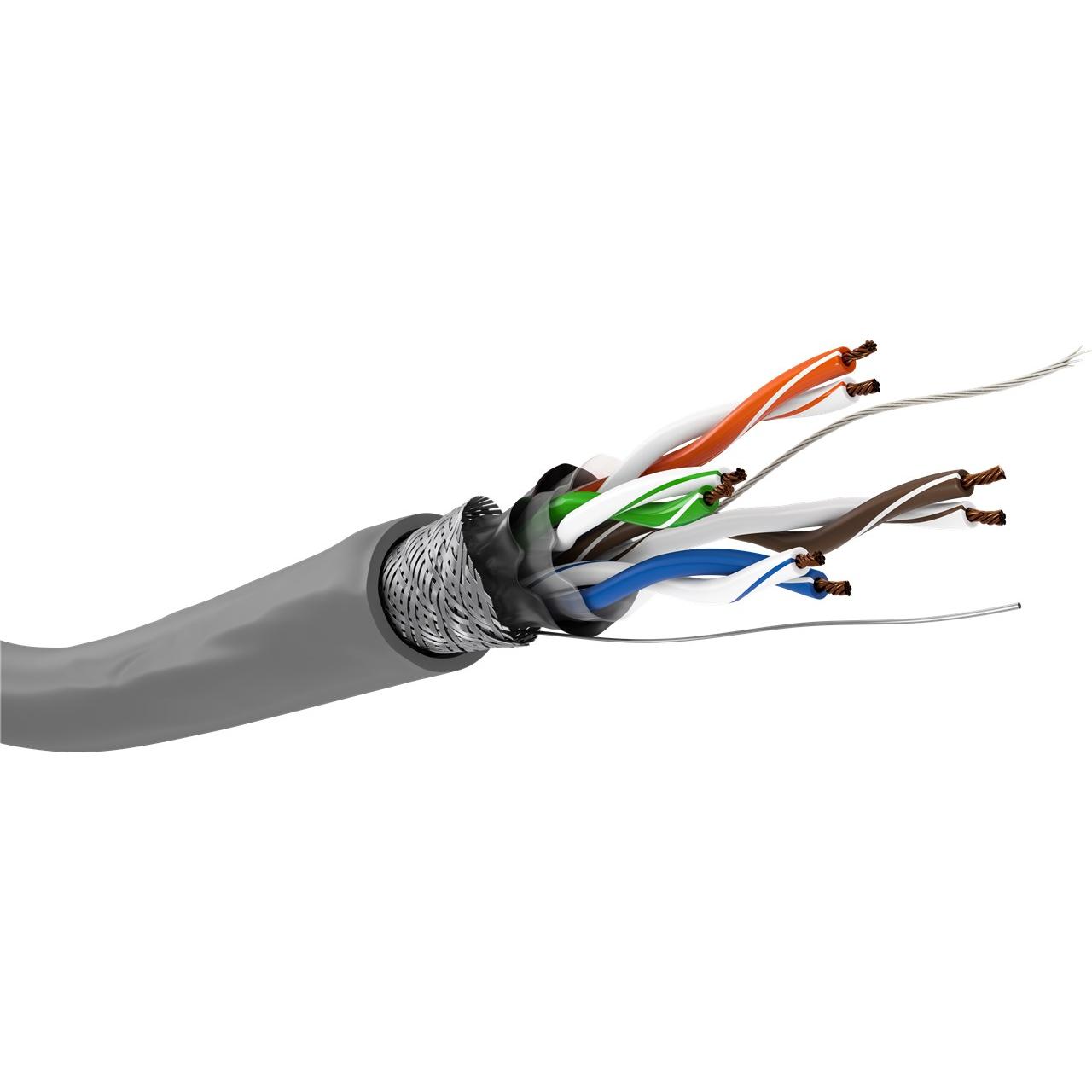 Goobay 15014 cable de red Gris 100 m Cat5e SF/UTP (S-FTP)