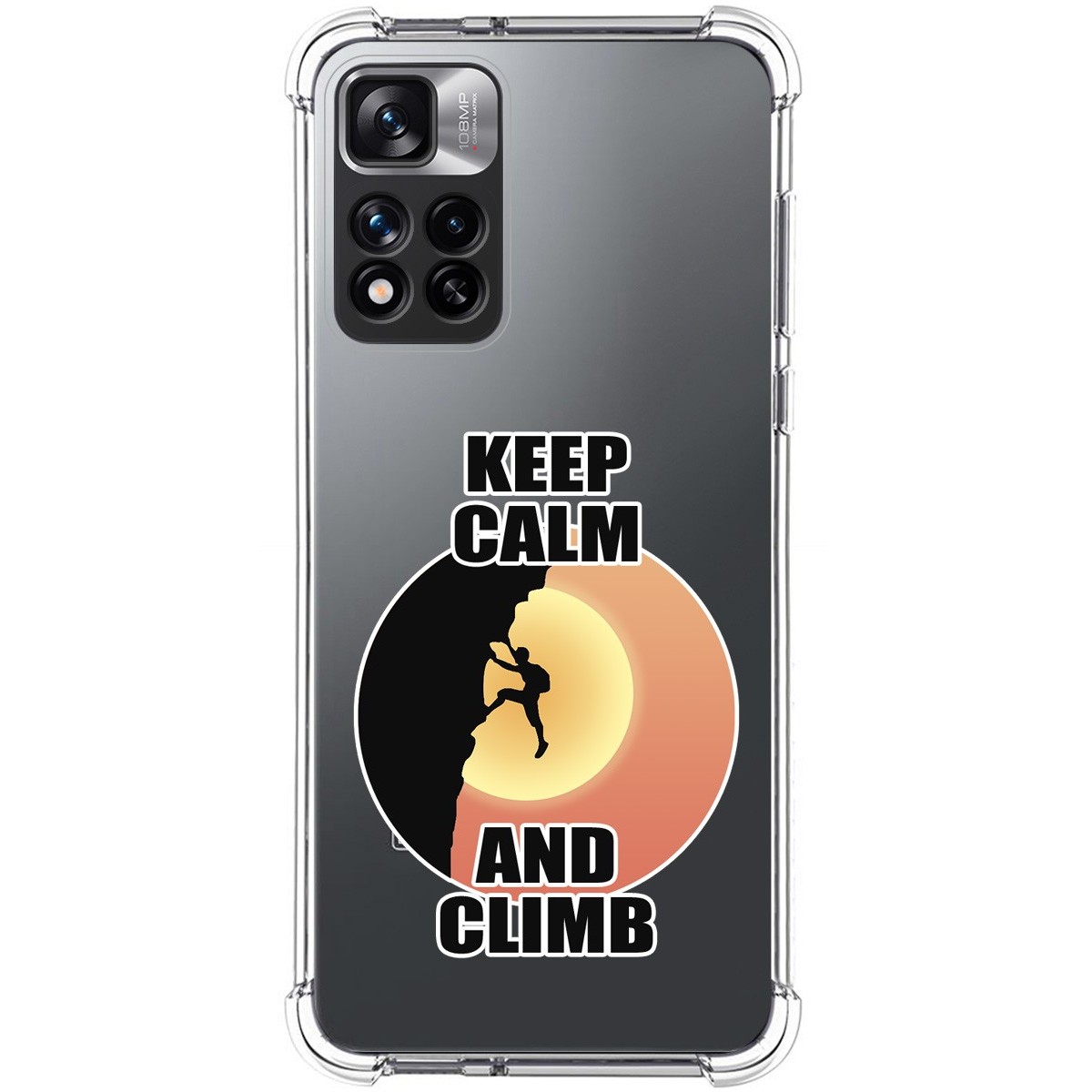 Funda Silicona Antigolpes para Xiaomi Redmi Note 11 Pro+ Plus 5G diseño Hombre Escalada Dibujos