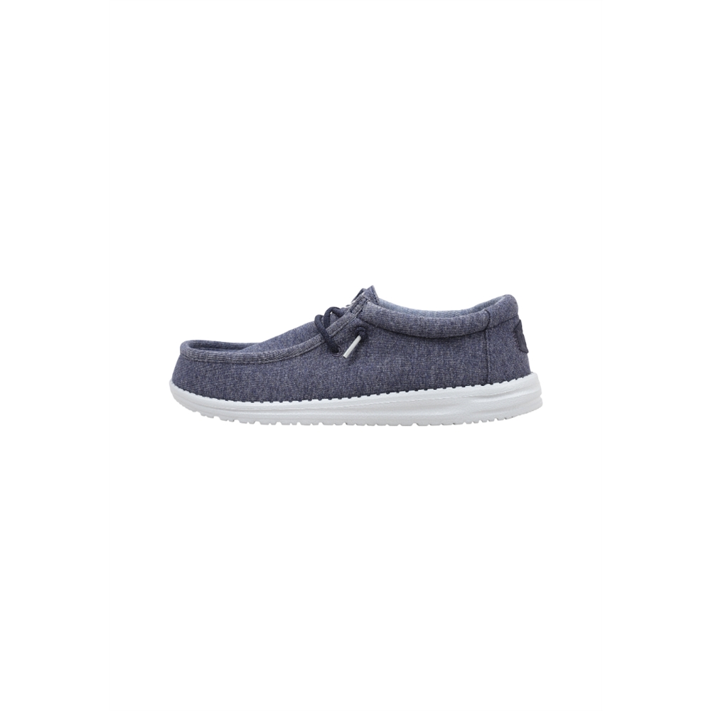 Hey Dude WALLY STRETCH JERSEY Mocasines Planos Hombre Azul