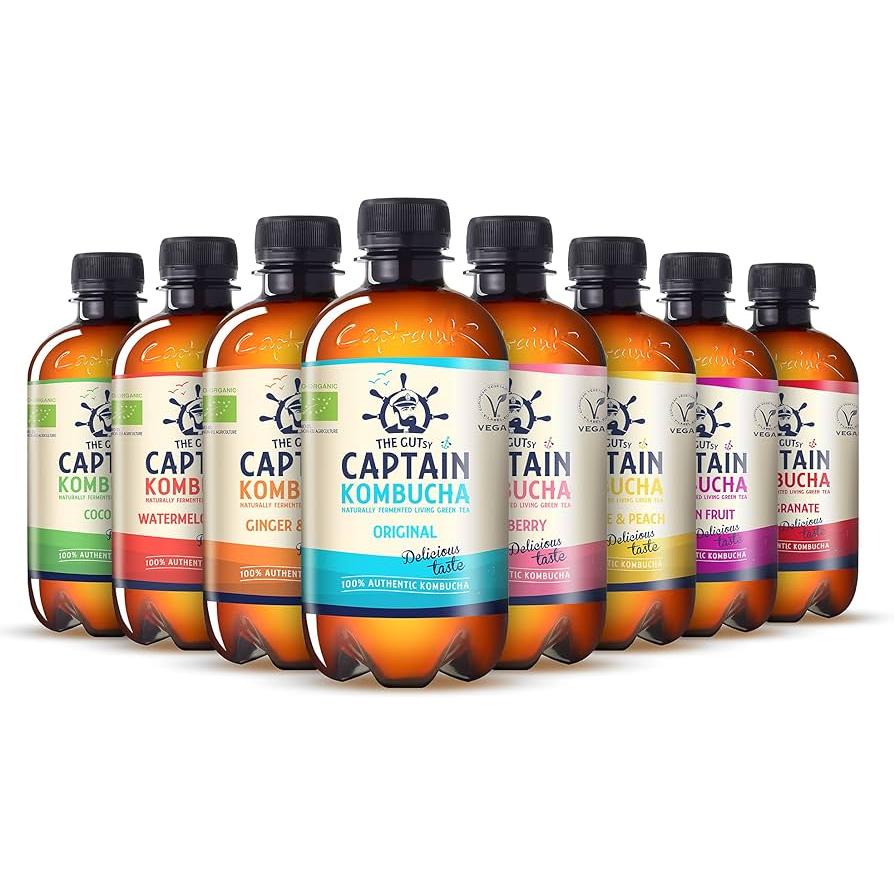 Bebida Kombucha Té Bio 400ml - CAPTAIN KOMBUCHA