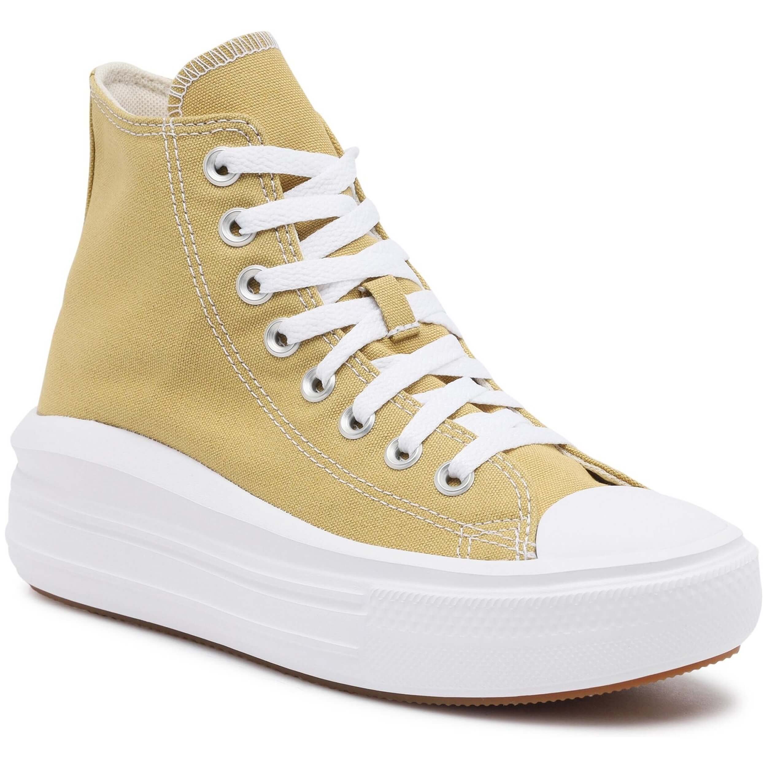 Converse Calzado Sportswear marca modelo para mujer en color amarillo