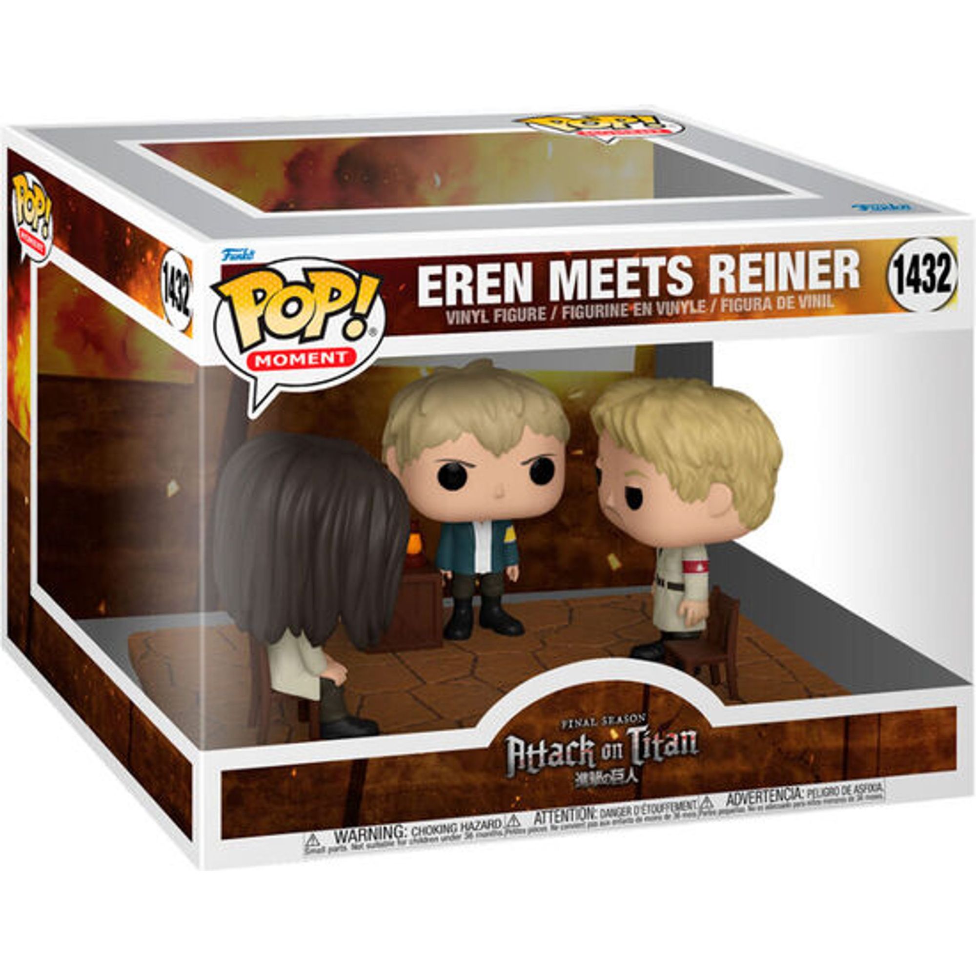 Funko - Figura Pop Moment Attack On Titan Eren Meets Reiner - Funko Pop Coleccionable De Edición Limitada - Funko Pop Diseño Detallado Y Realista - Funko Pop Ideal Para Regalo - Funko Pop Gran Variedad De Personajes