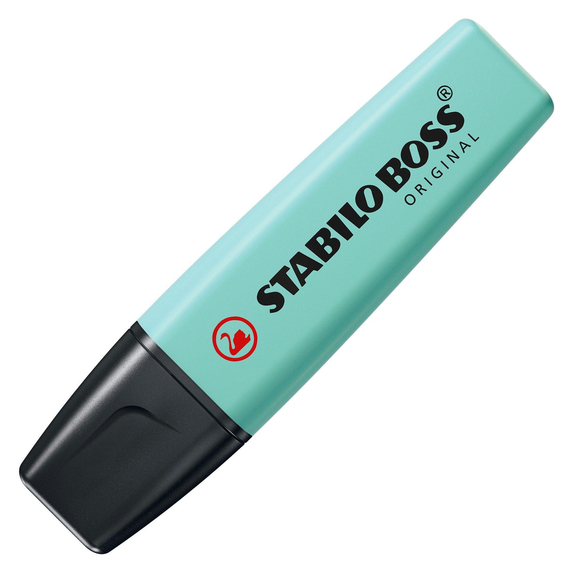 Stabilo boss original pastel marker 10 pieces turquoise chisel tip