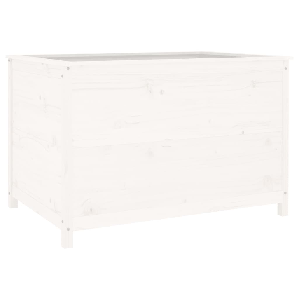 vidaXL Arriate elevado de jardín madera maciza pino 119,5x82,5x78 cm Color Pino natural,  Pino blanco,  Pino gris y mas