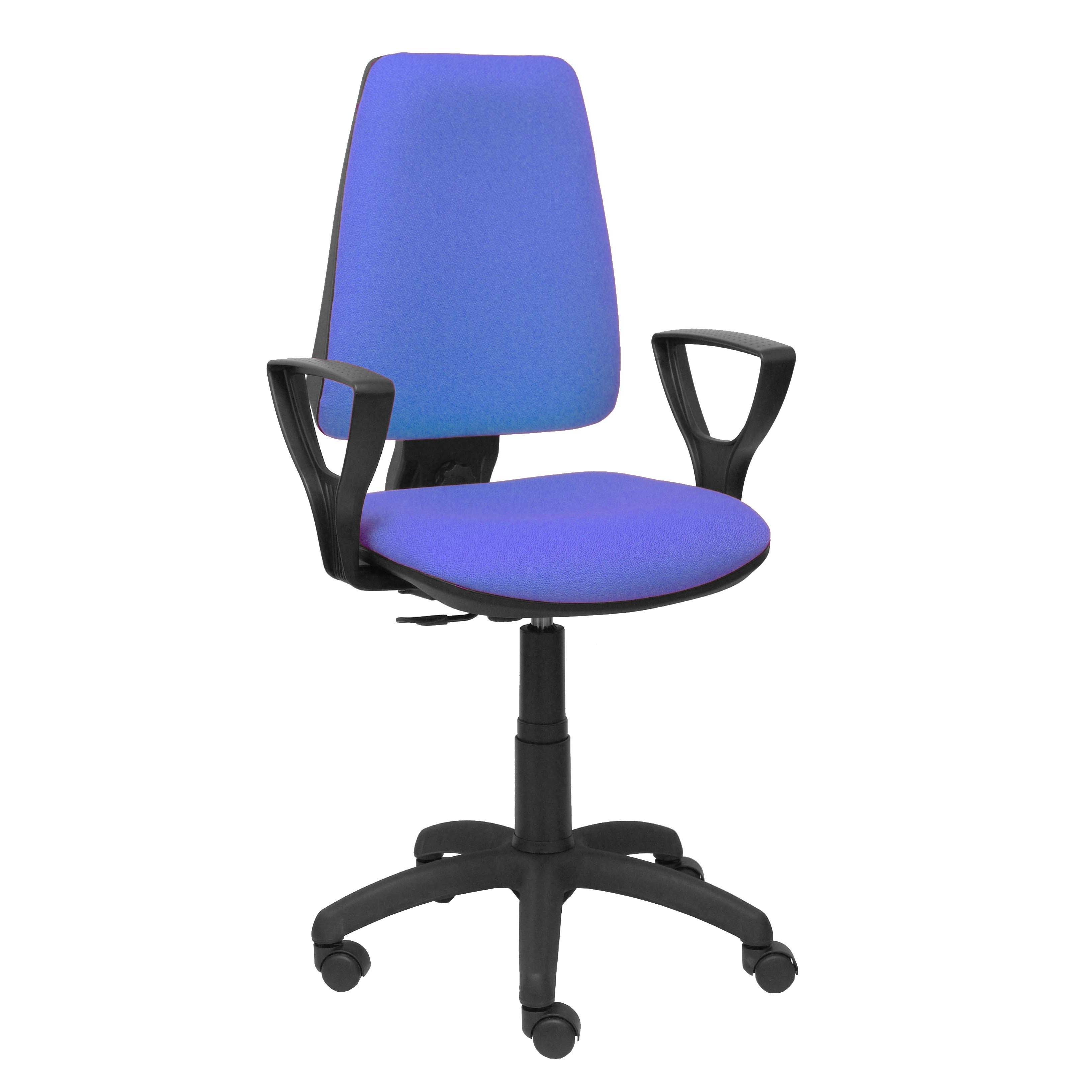 Piqueras Y Crespo Silla Elche CP Bali Azul Claro Ergonómica con Brazos Fijos
