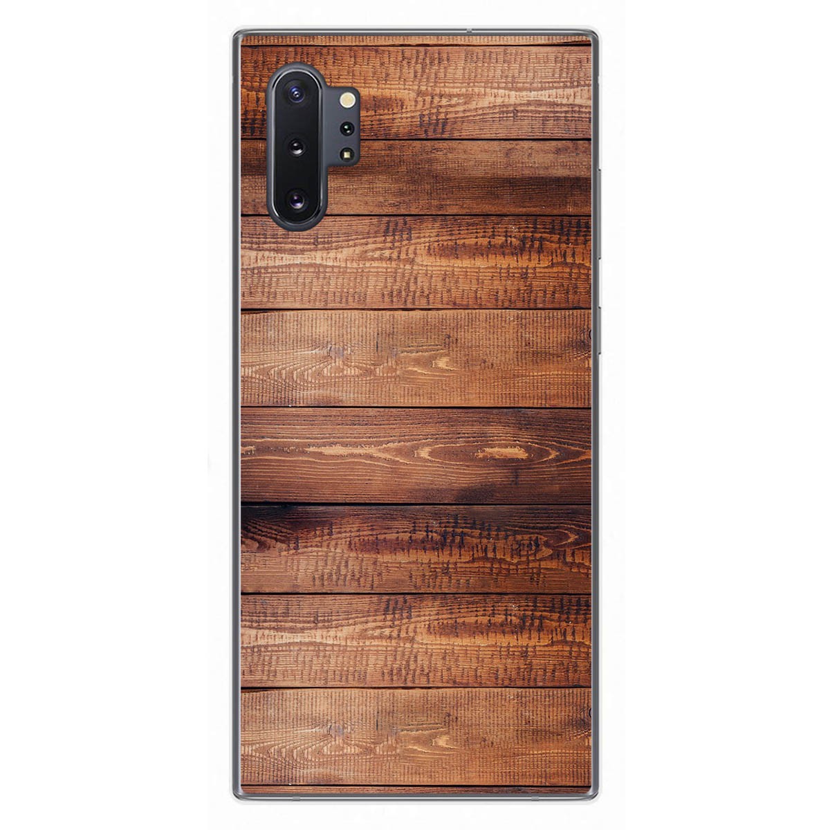 Tumundosmartphone Funda Gel Tpu para Samsung Galaxy Note10+ diseño Madera 02 Dibujos