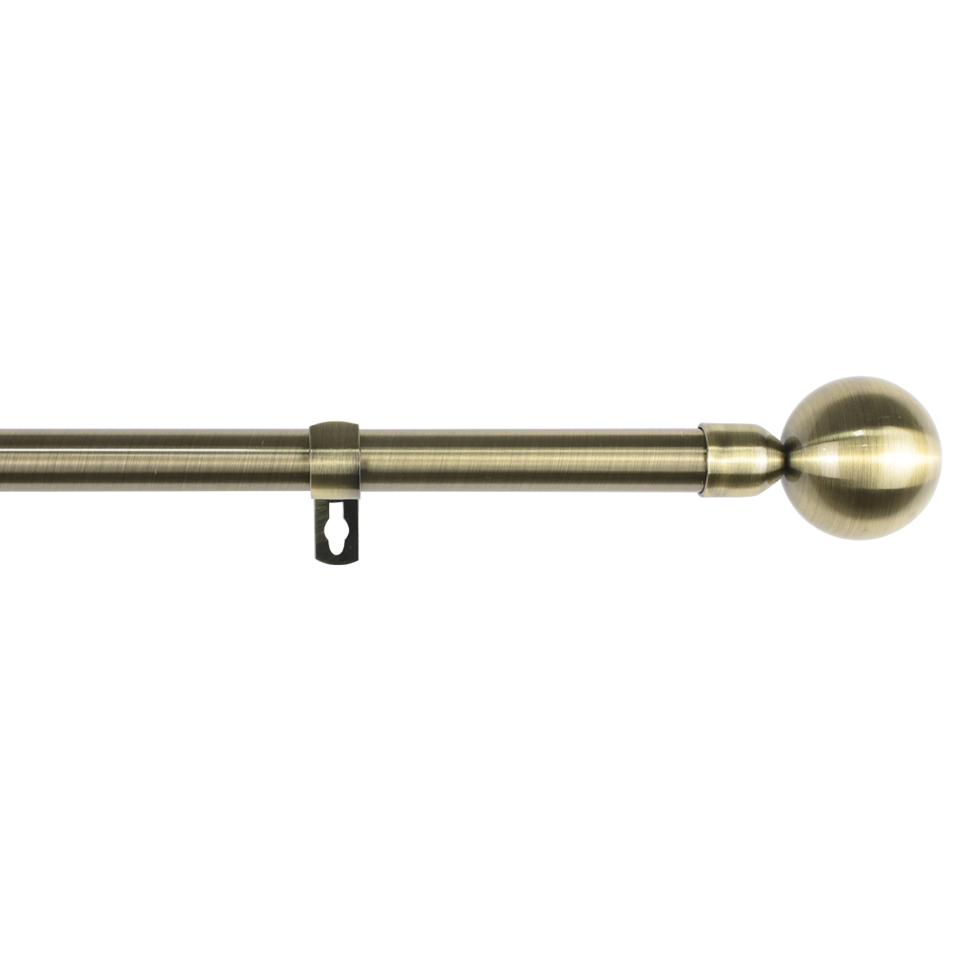 Barra de Acero Sencilla Forja Universal Extensible, Barra de Cortinas Decorativa Extensible de Acero ideal para Salón, Comedor, Habitación, Oficina- Bola