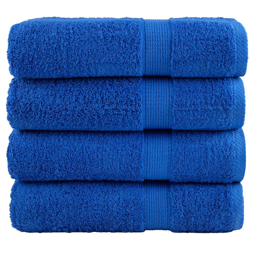 vidaXL Toallas de ducha 4 uds 100% algodón 70x140 cm 600 gsm Color Dorado,  Antracita,  Azul marino y mas