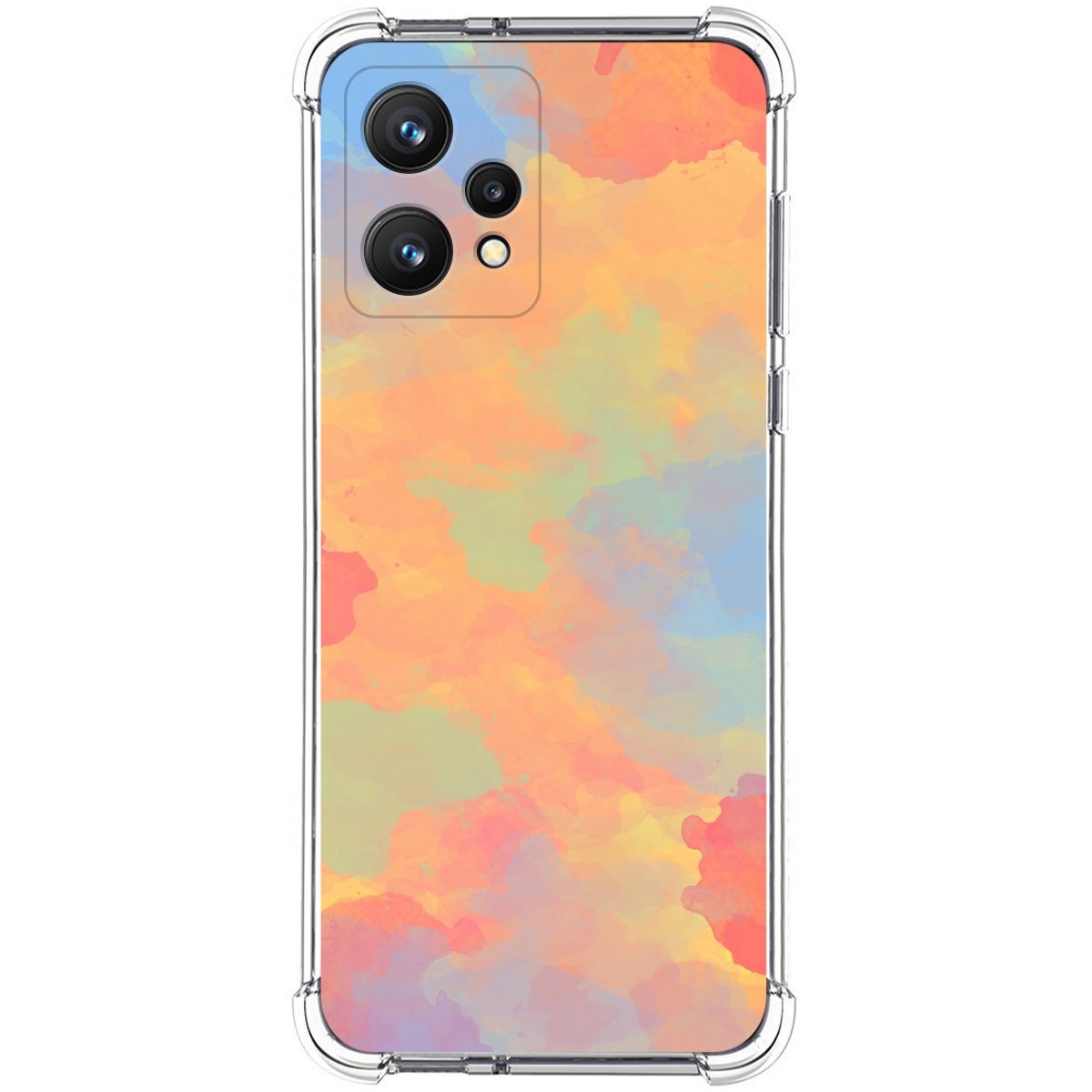 Funda Silicona Antigolpes para Realme 9 4G diseño Acuarela 08 Dibujos