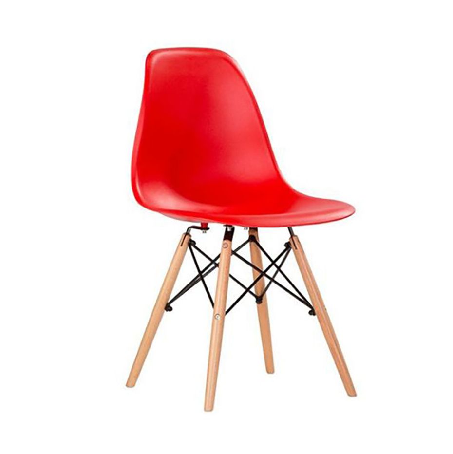 ORION91oficial® - Silla de Comedor, O91, Polipropileno Color Rojo y Patas en (VARIOS COLORES) 46,5 x 48 x 82 cm, Hostelería-Bar-