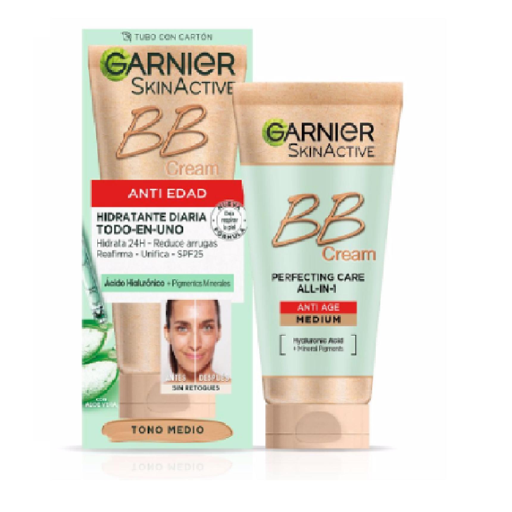 Garnier SKINACTIVE BB CREAM piel mixta a grasa hidratante diario SPF25  50 ml