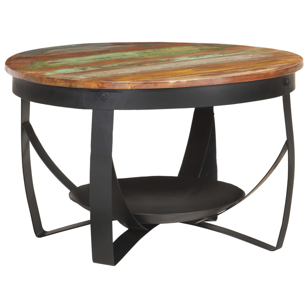 Vidaxl Mesa de Centro de Madera Maciza Reciclada 60 X 40 Cm