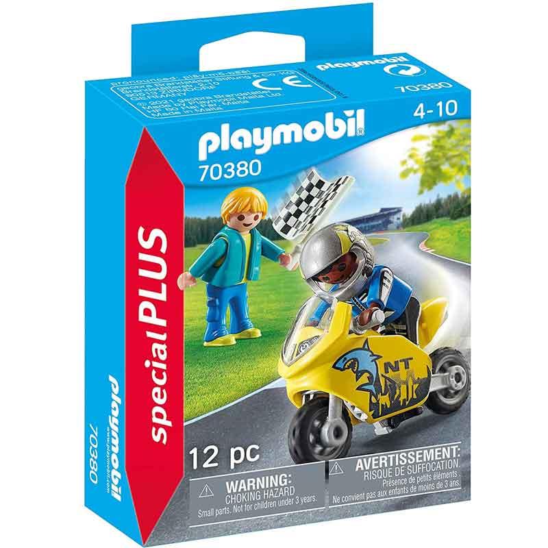 Playmobil  70380 - Special Plus: Chicos con Moto de Carreras PLAYMOBIL