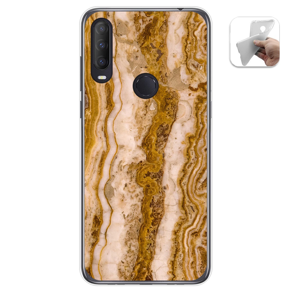 Tumundosmartphone Funda Gel Tpu para Alcatel 1S 2020 / 3L 2020 diseño Mármol 10 Dibujos