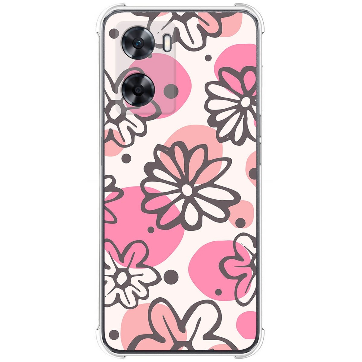 Funda Silicona Antigolpes para Oppo A57s diseño Flores 09 Dibujos