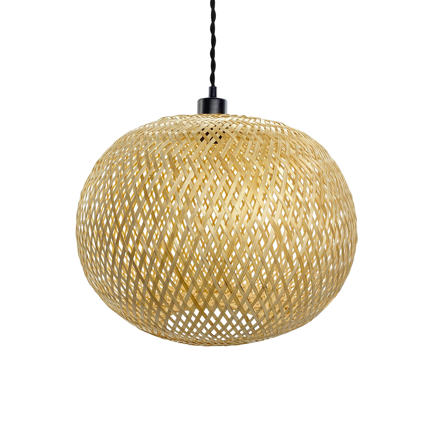 Ledkia Lámpara Colgante Bambú Llata Natural