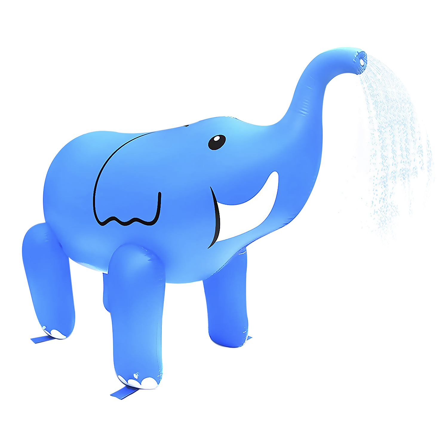 DAM. Elefante gigante inflable con aspersor de agua en la trompa. 220x160cm. 220x100x160 cm.