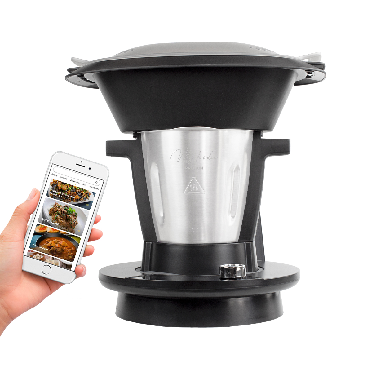 Robot de Cocina My Foodie Multifunción - WiFi - Capacidad 3,2L - 10 Funciones - Recetario Online  PRIXTON