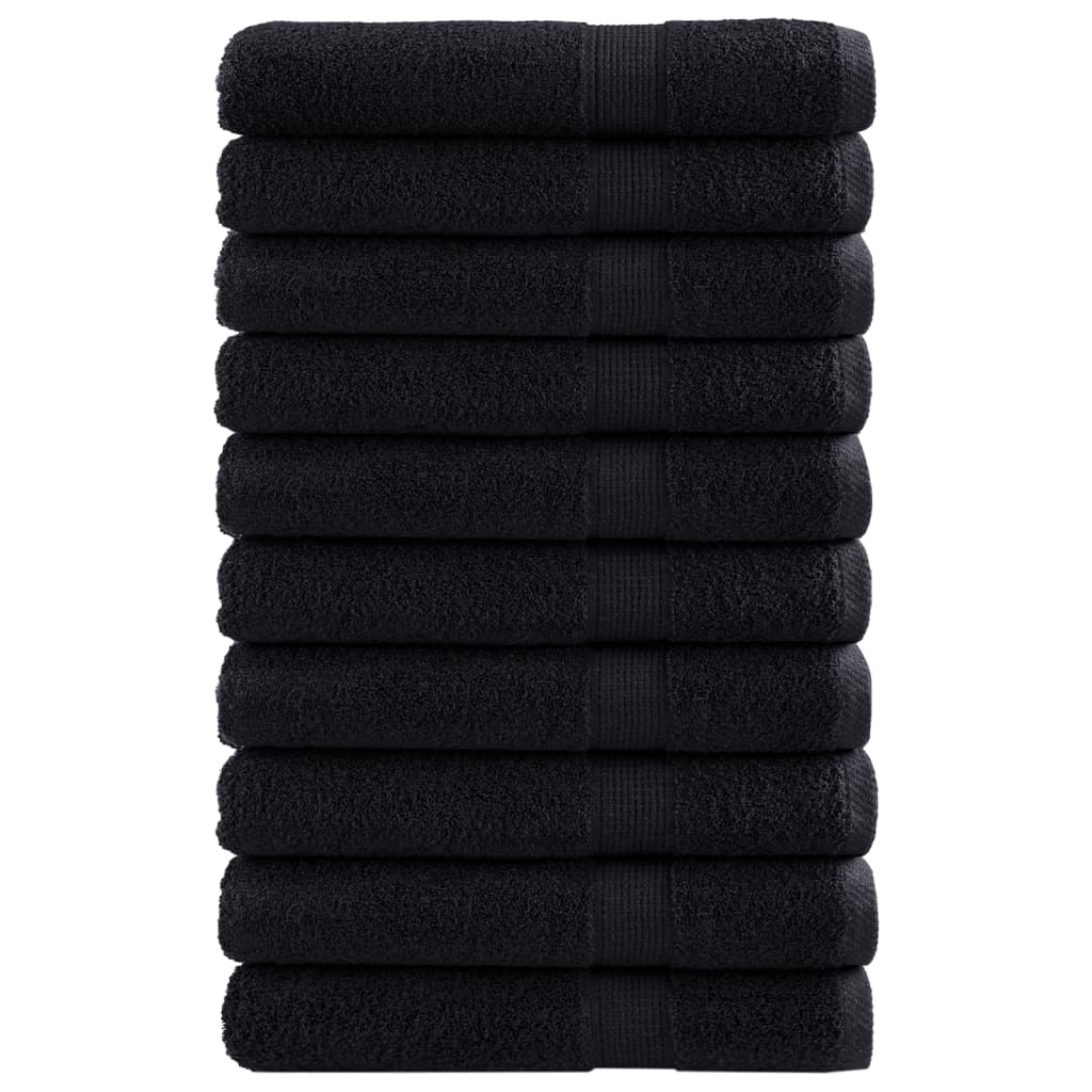 vidaXL Toallas de sauna 10 uds 100% algodón 80x200 cm 600 gsm Color Morado,  orange,  Negro y mas