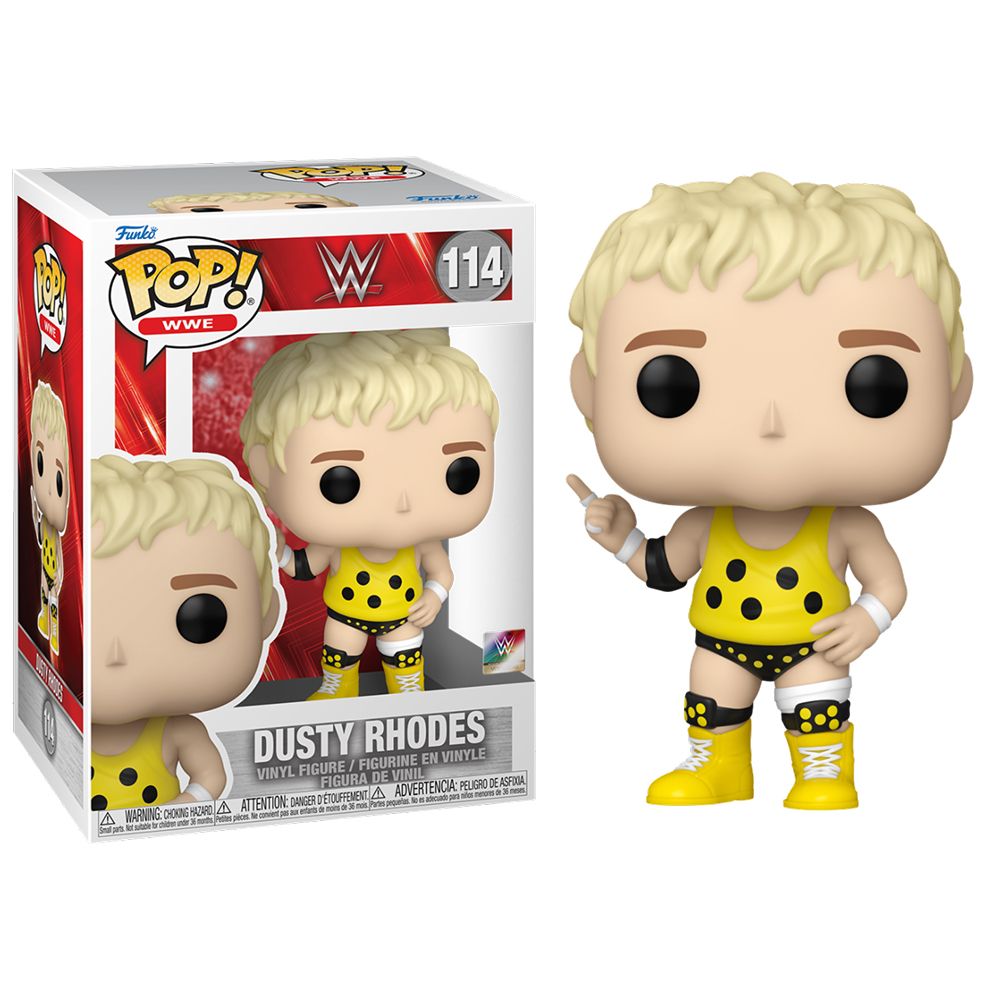 FUNKO POP! WWE - DUSTY RHODES, 64014, Nº114, TIENDA CON LICENCIA OFICIAL