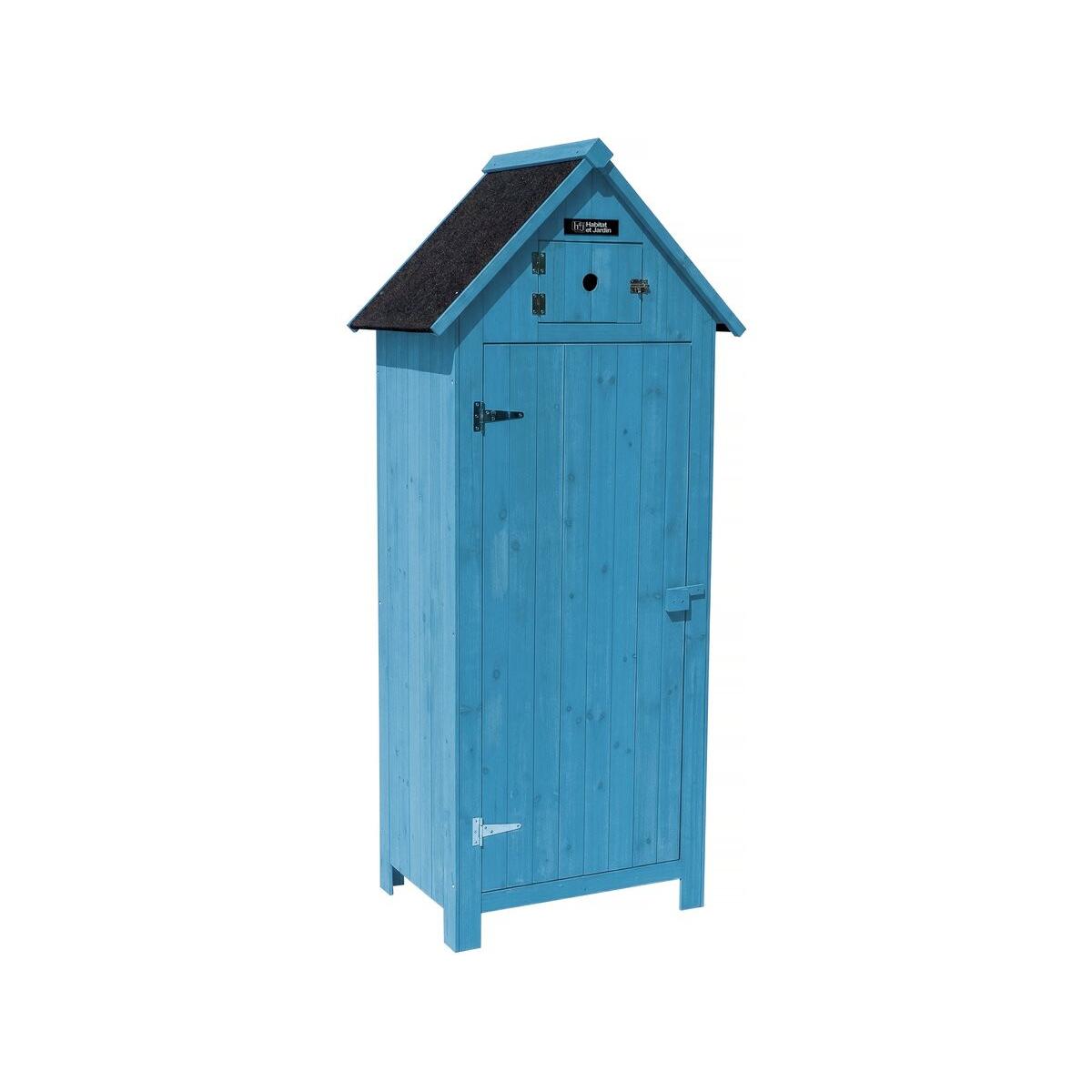 Habitat y Jardin - Mueble de jardín "Cabanon" - 77 x 54,5 x 179 cm - Azul cielo -