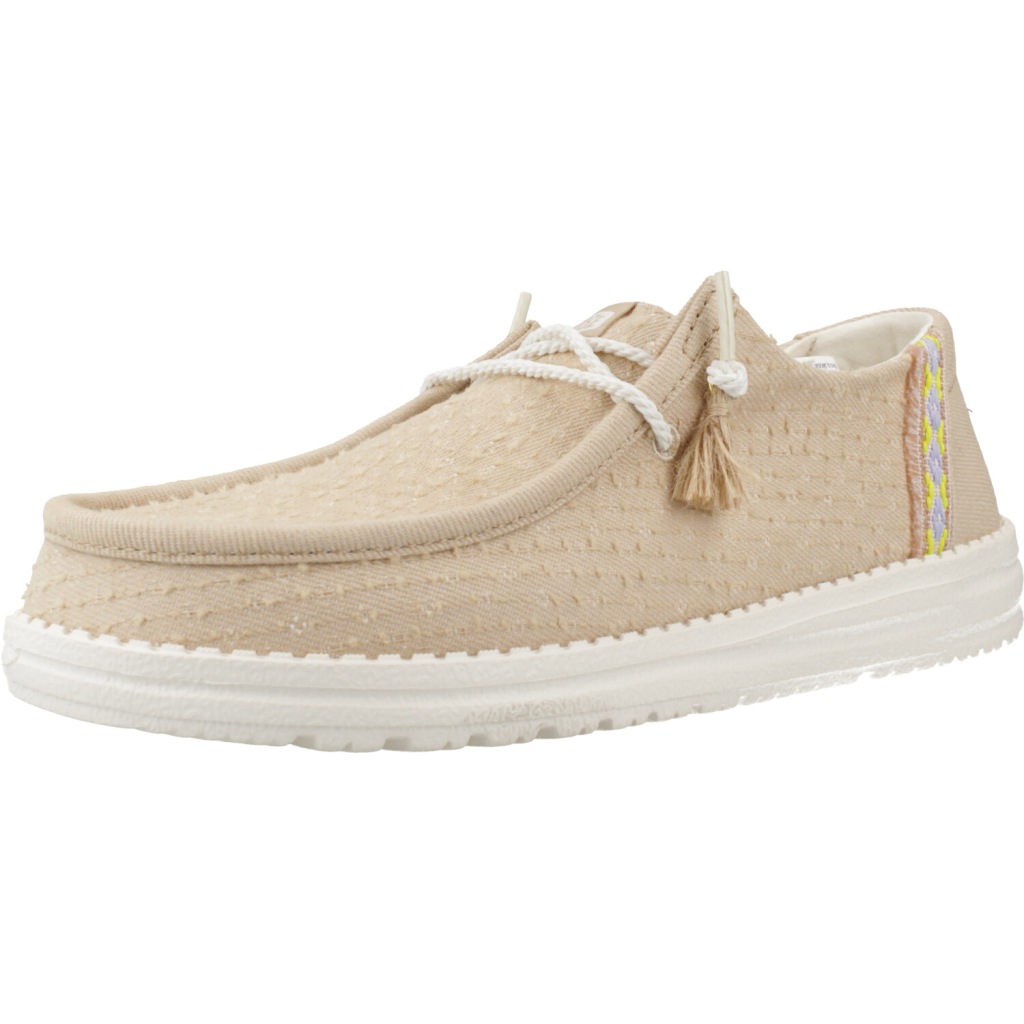 Zapatos Casual Mujer Marca Hey Dude Modelo Wendy Perf Canvas Irish