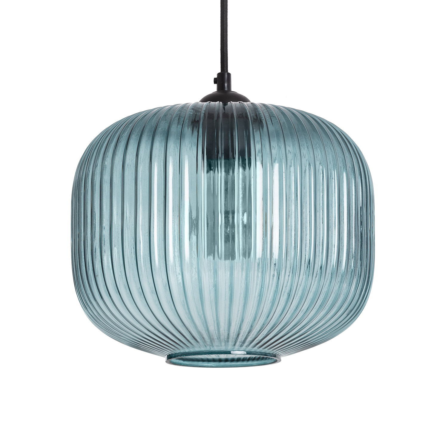 Ledkia Lámpara Colgante Cristal Azul Modra de Alta Calidad