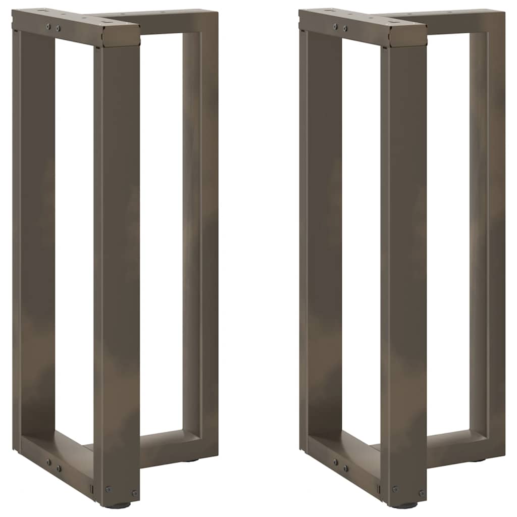 vidaXL Patas para mesa de bar en forma de T (2 unidades) 50 x 35 x (90-91) cm, acero