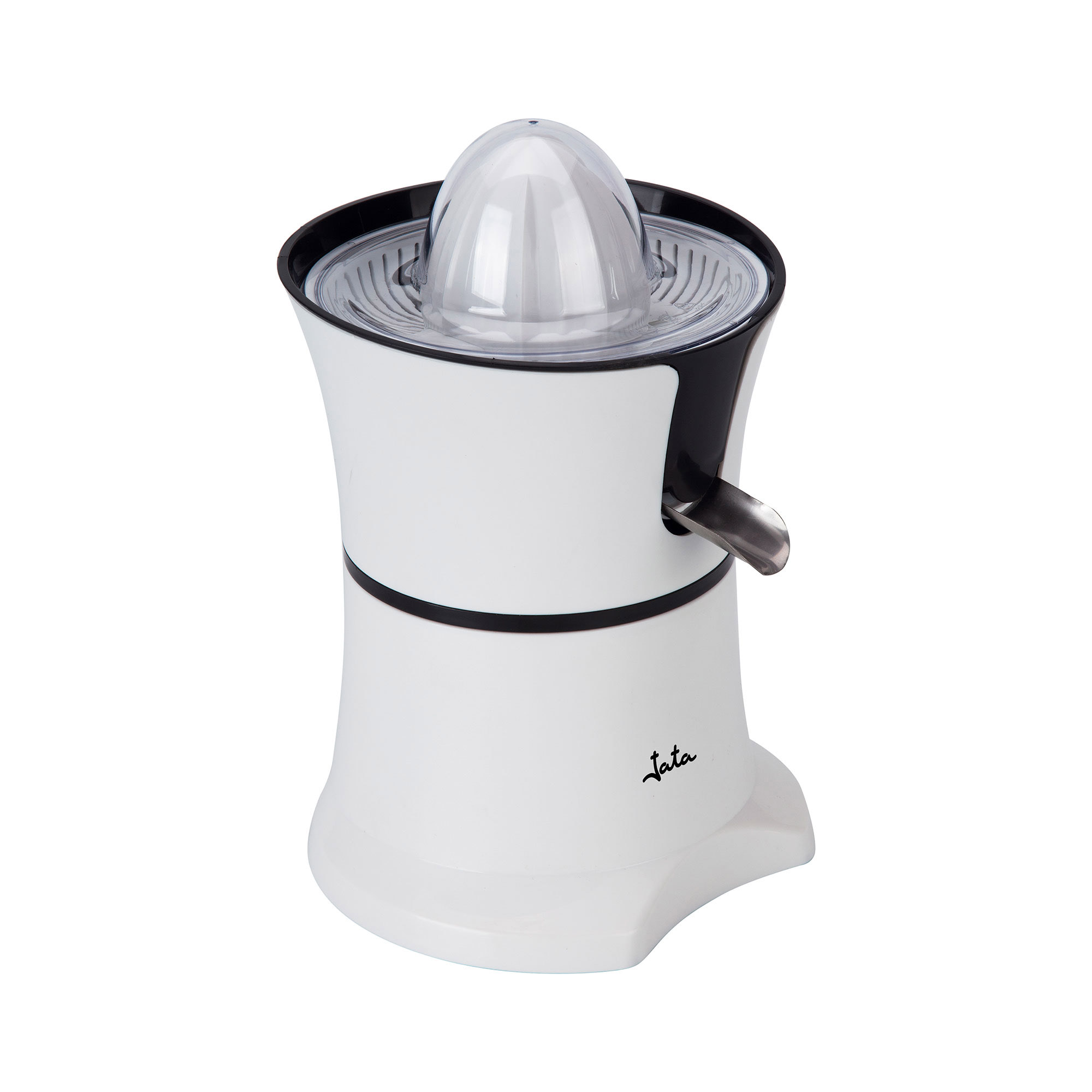 Jata EX549 Exprimidor Naranjas Eléctrico con Motor Profesional AC 60 W Rotación en Dos Direcciones Permitiendo Máxima Eficacia Vertedor en Acero Inoxidable