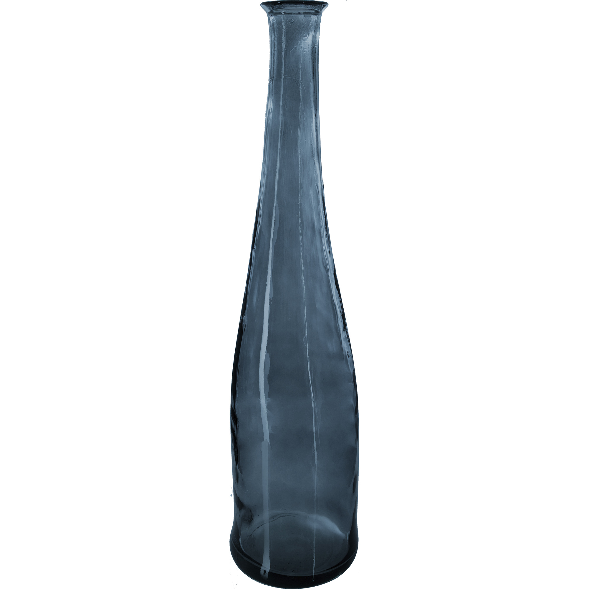 Atmosphera Jarrón Cristal Reciclado Largo 80cm - Decoración Interior Artesanal