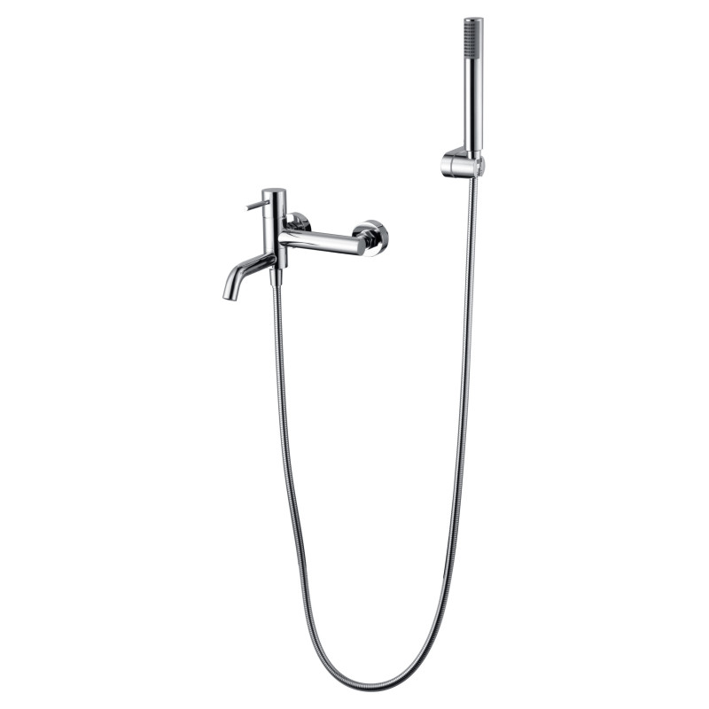 Imex Monza BDM039-4 conjunto grifo monomando ducha de mano latón PVC cromado