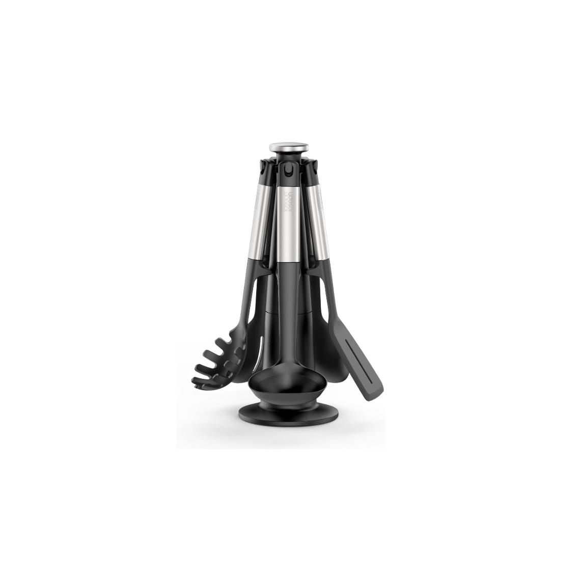 Juego de carrusel de utensilios Joseph Joseph Elevate, 5 piezas de silicona y acero inoxidable, multicolor.