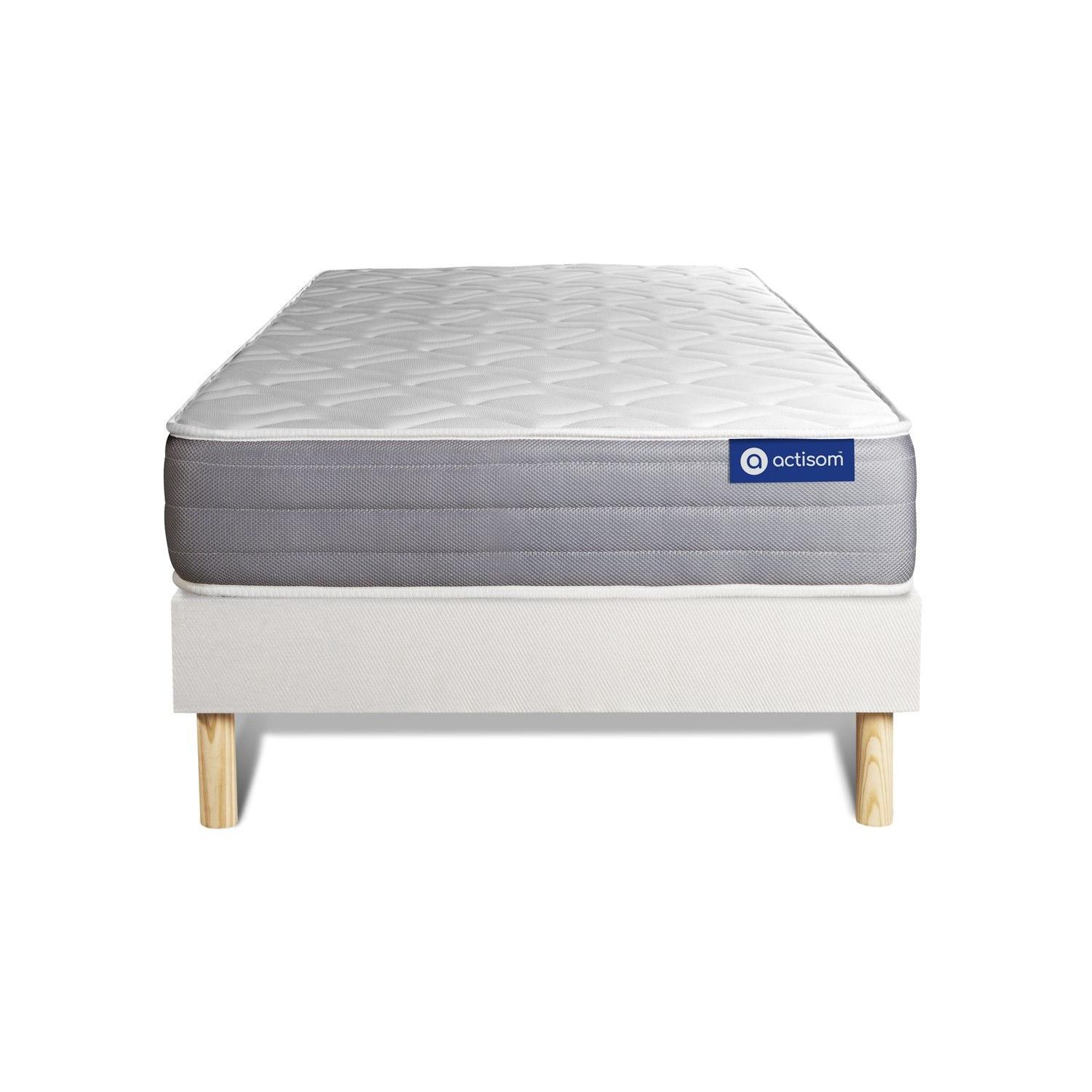 Pack colchón Actimemo dream 90x190cm + Somier multiláminas, espuma viscoelástica, 5 zonas de confort