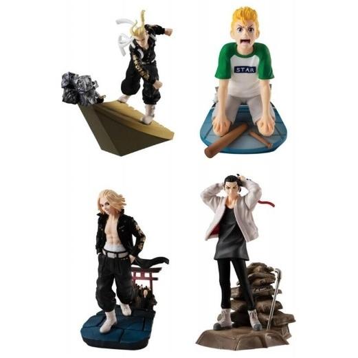 Pack 4 Figuras Petitrama Tokyo Revengers Series Toman Heroic
